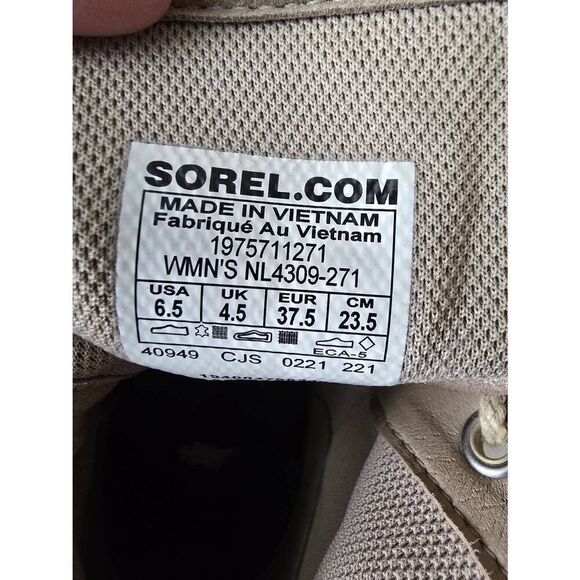 Sorel Caribou OTM Booties Sz 6 1/2 Ancient Fossil - Picture 6 of 8